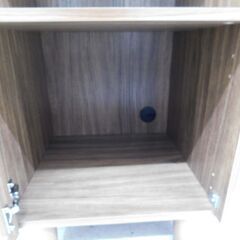 【恵庭】NITORI/ニトリ　キャビネット　収納棚　幅42cm　ブラウン　中古品　PayPay支払いOK！の画像