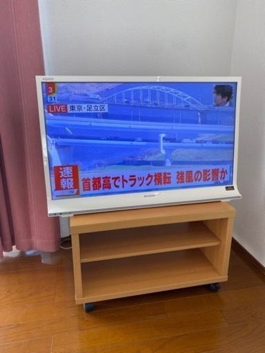 決まりました！　テレビ（SHARP LC-32J9 32インチ）\u0026テレビ台