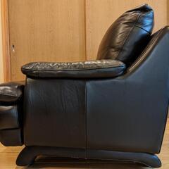 大塚家具 ソファ 一人掛けソファ 総革