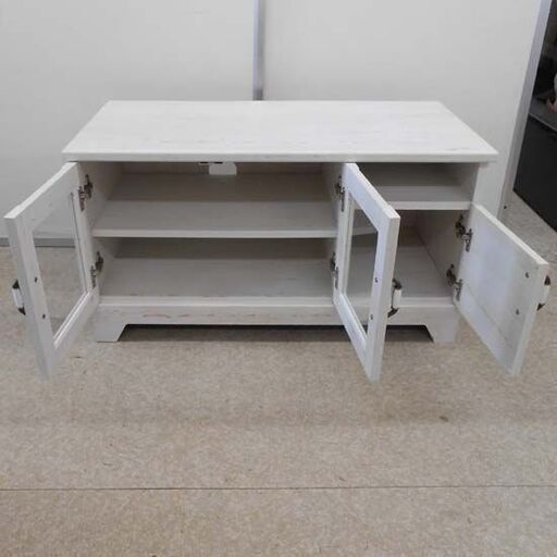 テレビ台 ヴィンテージ風 フレンチカントリー風 白井産業 バニラッテ 幅84cm TV台 テレビボード 札幌 西野店 テレビ台 ヴィンテージ風 フレンチカントリー風 白井産業