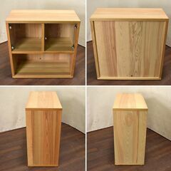 【ヤ取終了5/10】≪yt1210ジ≫ IKEA/イケア TRABY/トレービー ガラス扉キャビネット 幅80cm 飾り棚/収納棚 組立済 加工あり 現状品 60310-03の画像