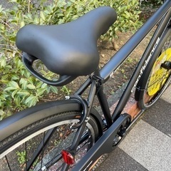 🔶新車🔶　通勤通学に✨　シティークロス　27インチ　SHIMANO/外装6段変速　LEDオートライト　マットブラック　ワイドバスケット　166㎝～　点検調整永久無料✨　西宮市　自転車　シティーサイクルの画像