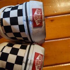 【一回のみ着用】vans スリッポン 27.5cm チェッカー柄の画像