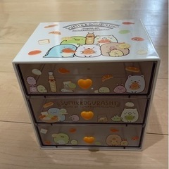 ケイカンパニー すみっコぐらし 3段チェスト アイボリー