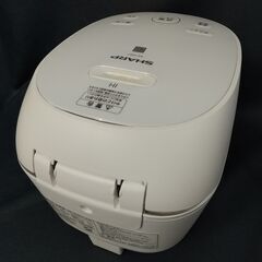シャープ/IHジャー炊飯器/KS-H5E7-KW/keyword/2020年製/3合炊き/白/キーワードホワイト/キッチン家電/通電確認済/E1DN1301の画像
