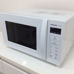 （4/4受渡済）JT8519【Panasonic/パナソニック 電子レンジ】美品 2022年製 エレック NE-FL1A-W 家電 キッチン フラットテーブル 横開き ヘルツフリー