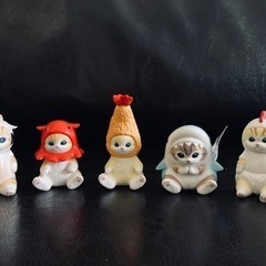 【新品・未使用】モフサンド　インテリアミニフィギュア　アクリルキーホルダー付きの画像