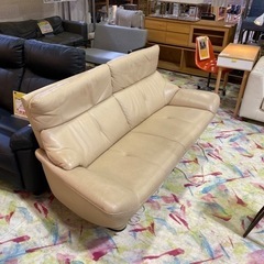 《カリモク訳あり》家具 ソファ 3人掛けソファ
