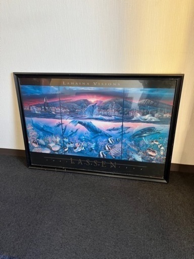 クリスチャン・リース・ラッセン　LASSEN LAHAINA VISIONS アートコレクションハウス　額縁付き