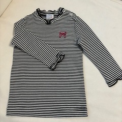 超美品hakka baby80 ボーダーカットソー　ハッカベビーの画像