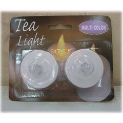 LED ティーライトのマルチカラー♪２個セット♪の画像