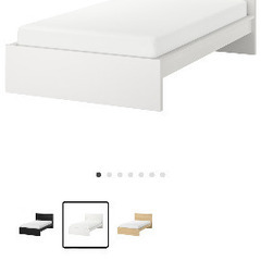 IKEA セミダブルベッド＋マットレス　の画像