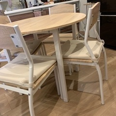 家具　ダイニングテーブル椅子4脚ダイニングセットの画像