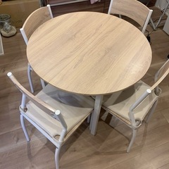 家具　ダイニングテーブル椅子4脚ダイニングセットの画像