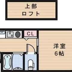 No.427 🌟敷礼ゼロ🌟大阪市西区 ペット飼育可能 ロフト付き...