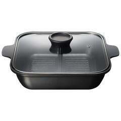 新品 nitori 卓上鍋 24cm 角型 二食鍋 IH対応 ガ...