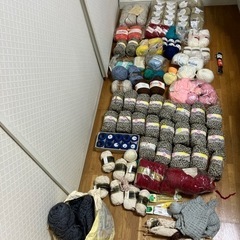 【お渡し済】毛糸と編み物セット