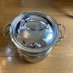 MEYER 20cm 両手鍋　セット　パスタ　蒸し器