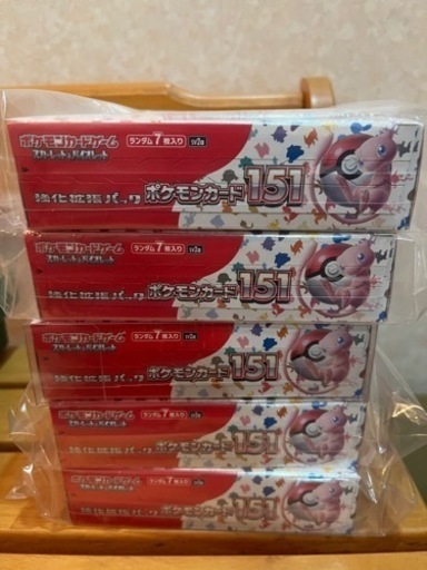 【新品シュリンク付き】ポケモンカード151　5BOX