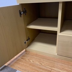 決まりました！最終値下げ！！テレビ台(ウッド調)お譲りします！の画像