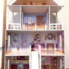 【値下げ】ドールハウス　KIDKRAFT　3階建＋ロフト 木製ドールハウスセット　サバンナドールハウス　家具付き　キッドクラフトの画像