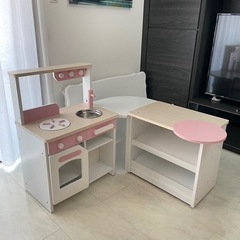 大阪市内に引取可能な方限定！ 木製キッチン カウンター おままごと