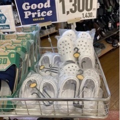 【新品未使用】（白）クロックス風シューズ👟？の画像