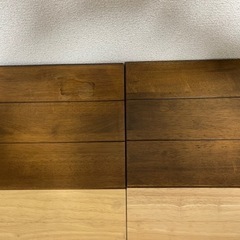 ユニットボックス、カラーボックス、木目調の画像