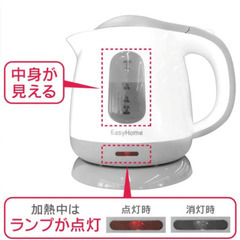 電気ケトル、3/30、3/31の当方指定日にお引取り