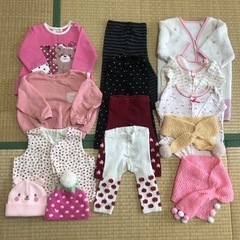 【取引先決定】子供服 冬服 女の子 80サイズ 14点まとめてセ...