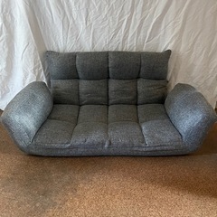 【ソファ】2人掛け ローソファ 家具 リクライニング ソファベッド