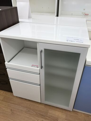 ★ジモティ割あり★ ニトリ レンジ台 ホワイト H101×W88×D51 クリーニング済み KJ4722