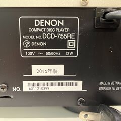【愛品館八千代店】DENON2016年製CDデッキDCD-755REの画像