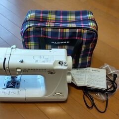 JANOMEミシン（古い型ですがほぼ新品）