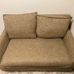 relaxform ソファ サボン 2人掛け ベージュ ファブリック ビーカンパニー ラブソファの画像