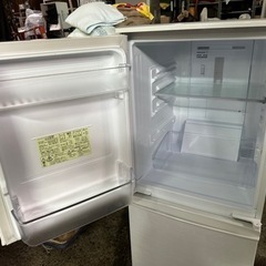 シャープ SHARP 冷蔵庫(幅48.0cm) 137L つけかえどっちもドア 2ドア ホワイト系 SJ-D14E-Wの画像