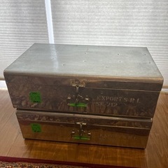 スチールトランク　2個セット22L