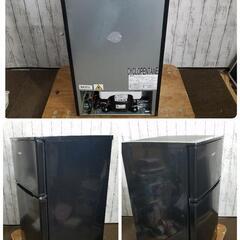 冷蔵庫 90L 2ドア 右開き ブラック RCT90BL(E) 耐熱天板 極上品】2022年製品❗COMFEE' 冷蔵庫 90L 2ドア 右開き ブラック