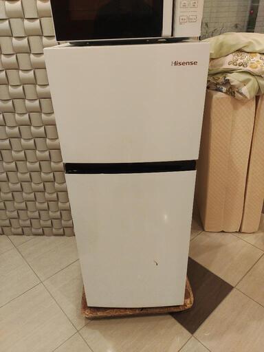 2021年製 Hisense 2ドア冷凍冷蔵庫 HR-B1202 動作品 120L コンパクト 単身向け