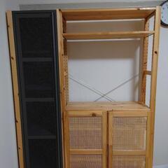 IKEA イーヴァルシェルフ＋キャビネット＋扉