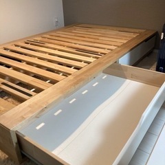 IKEA 収納付ベッドフレーム セミダブル