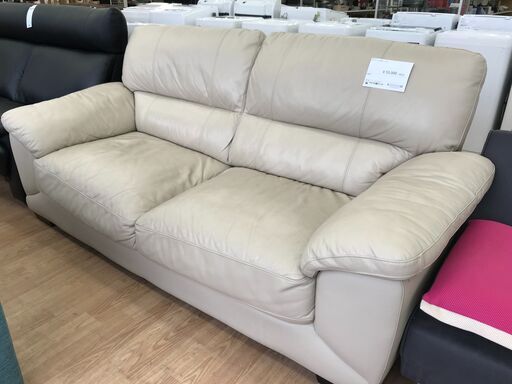 ★ジモティ割あり★ ニトリ 3人掛けソファ アイボリー  クリーニング済み KJ4742