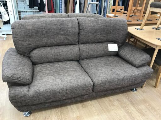 ★ジモティ割あり★ ニトリ 2.5人掛けソファ ブラウン H×W×D クリーニング済み KJ4743