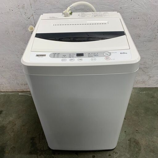 【YAMADA】 ヤマダ 全自動電気洗濯機 洗濯機 6.0㎏ YWM-T60G1 2020年製