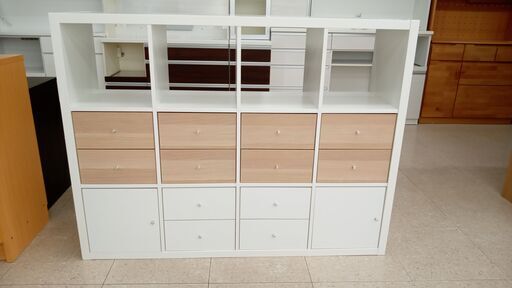 ★ジモティ割あり★  収納棚 白 H112×D39.5×W146.5 クリーニング済み TJ4980