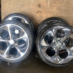 235/35ZR19  19インチ　メッキ　アルミホイール　４本セット