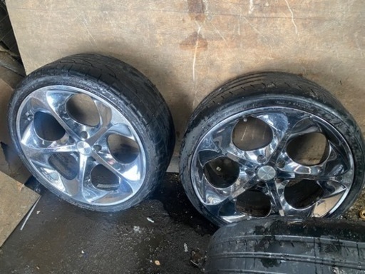 235/35ZR19  19インチ　メッキ　アルミホイール　４本セット