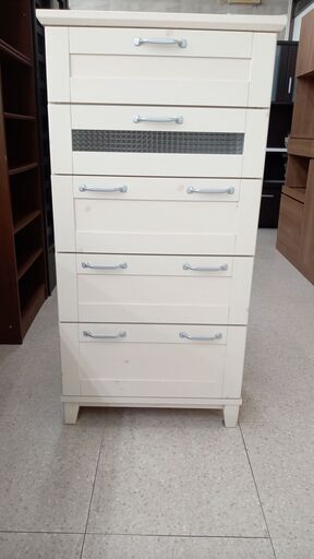 ★ジモティ割あり★ 株式会社マルミツ チェスト クリーム H121.7×D42.2×W61.6 クリーニング済み TJ4981