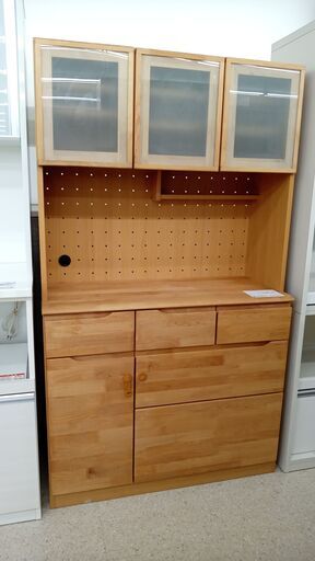 ★ジモティ割あり★ ニトリ レンジボード ナチュラル H180.5×D45×W105 クリーニング済み TJ4982