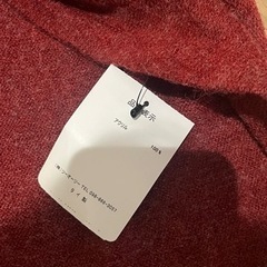 えんじ色春物セーターの画像